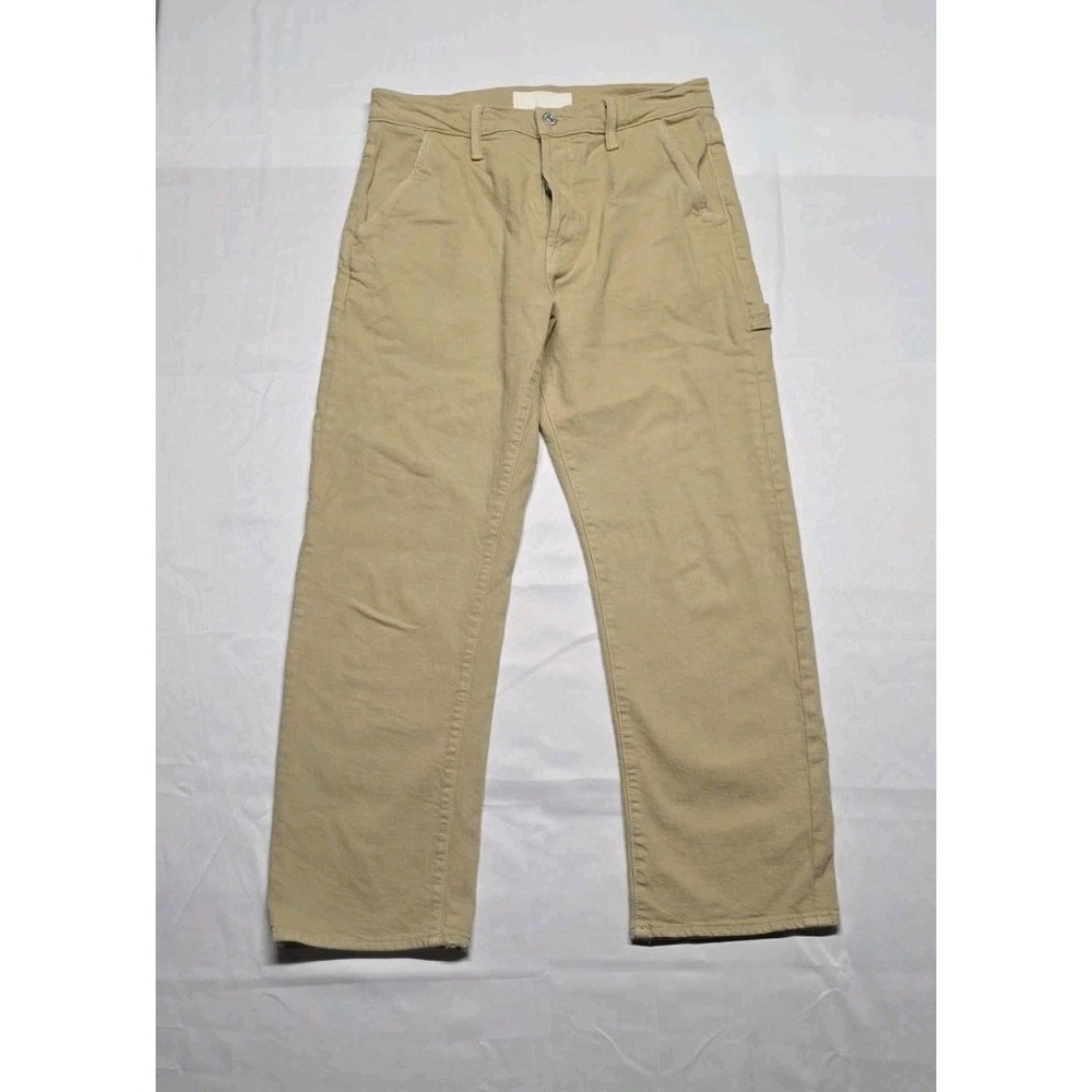 Mother The Ditcher Utility Flood Jeans Womens 27 Straight Fit Denim Khaki
